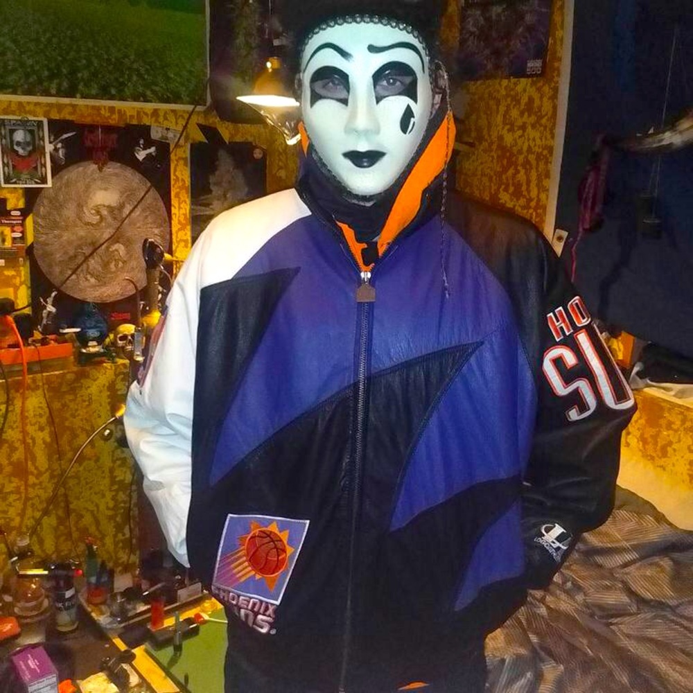 Vintage Phoenix Suns leather jacket circa nineties